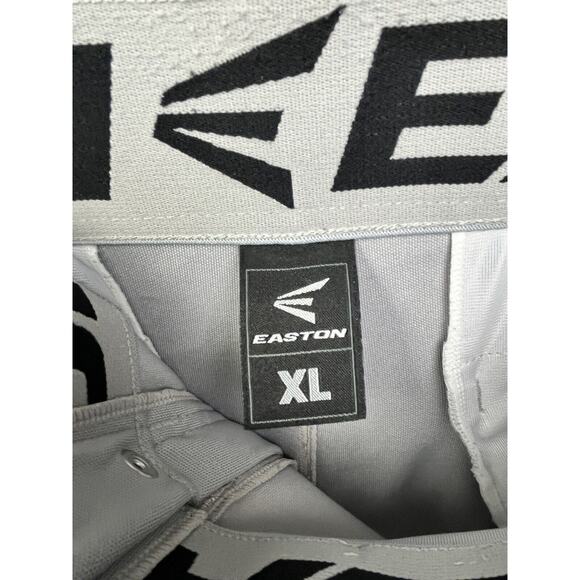 Easton Baseball Pants Mens XL Gray Straight 36x32 Pockets Belt Loops - Picture 4 of 8
